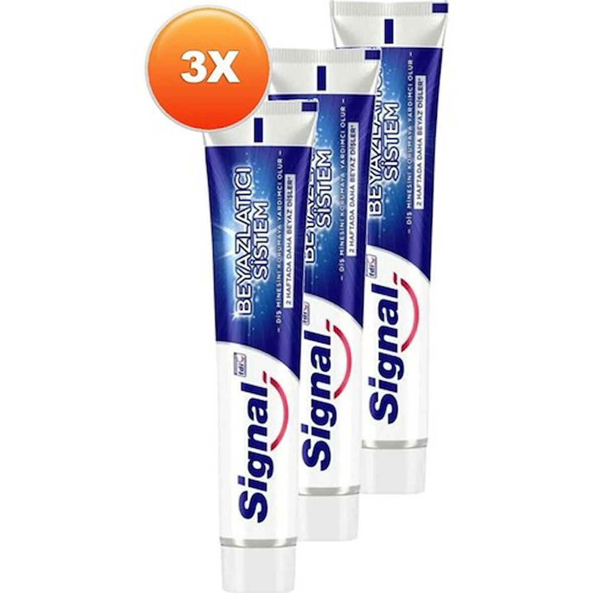 Signal Beyazlatıcı Sistem Diş Macunu 50 ml 3'lü Set