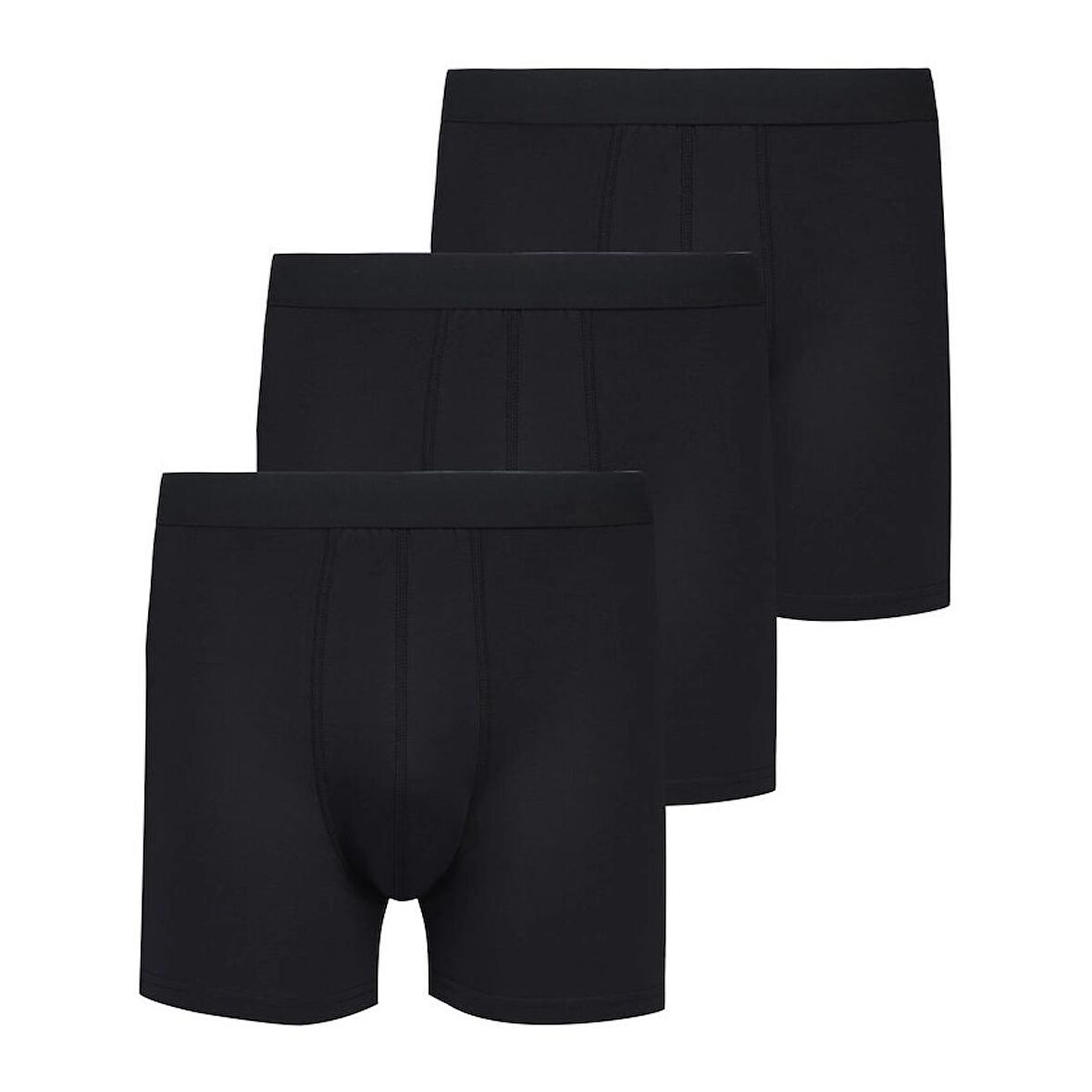  3'lü Erkek Boxer Seti %95 Pamuk Premium Collection - Siyah