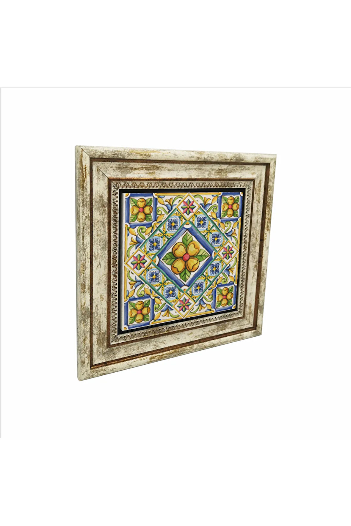 İtalyan Deseni Baskılı Taş Tablo 25X25