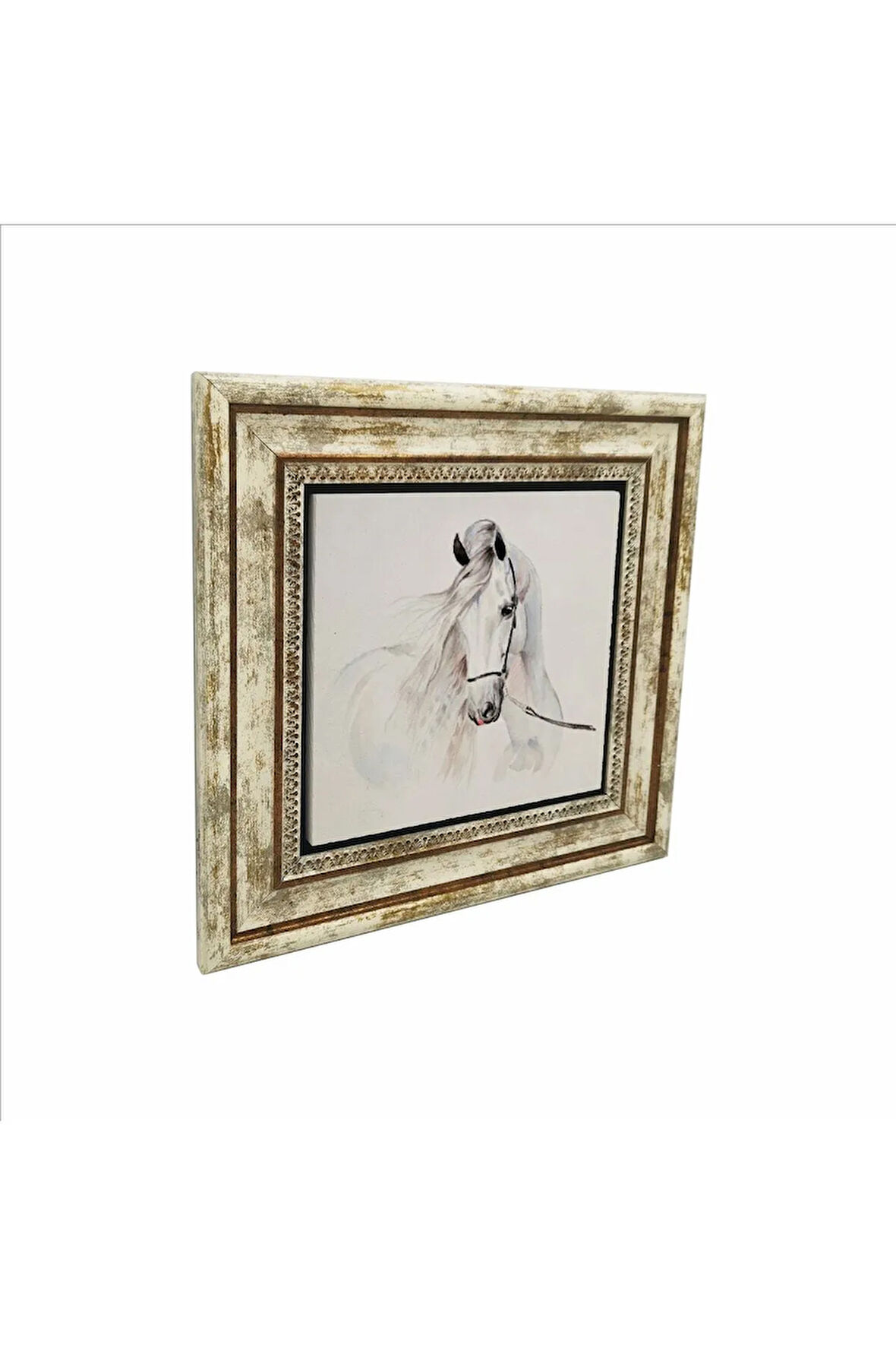 At  Baskılı Taş Tablo 25X25