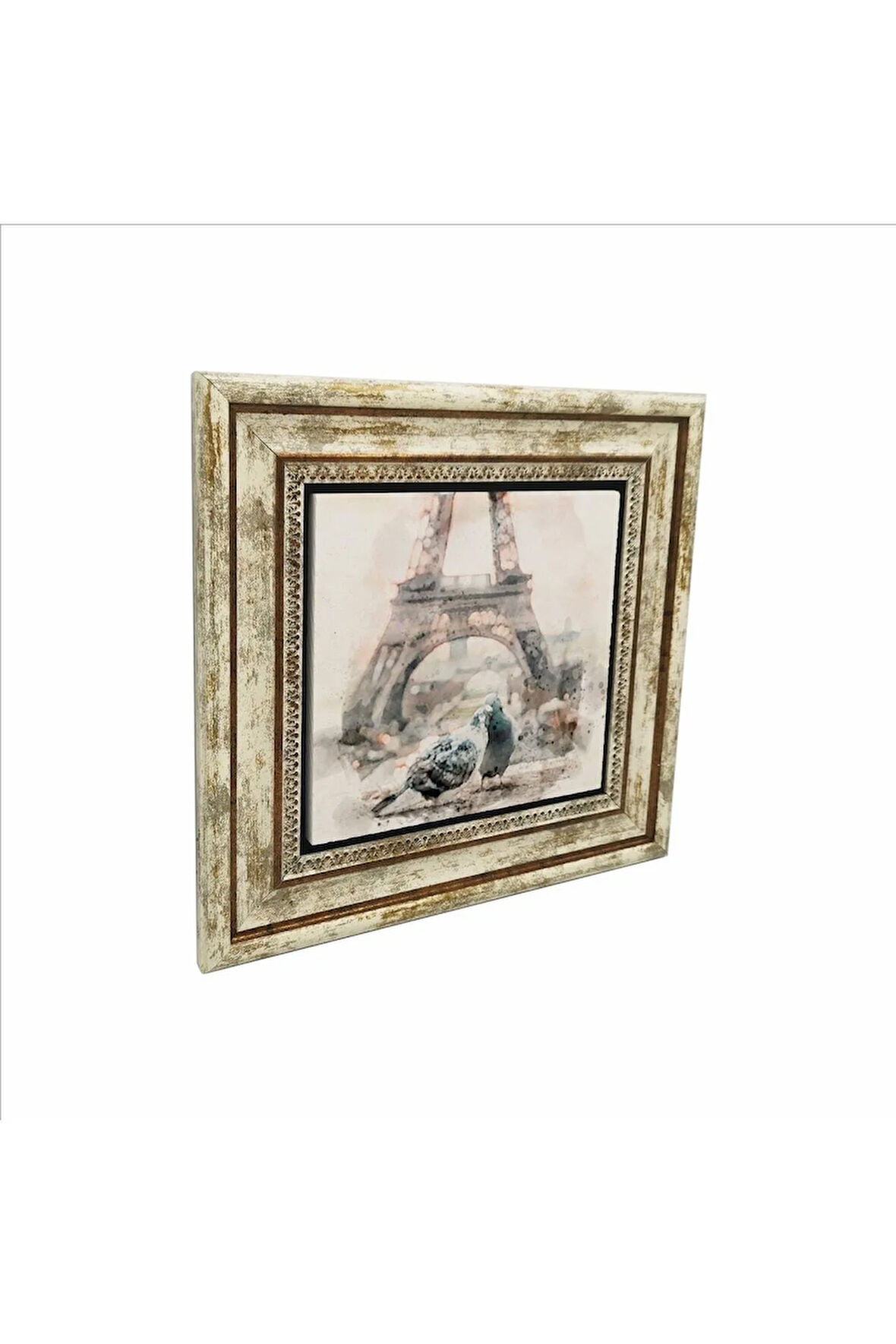 Eyfel Kulesi Baskılı Taş Tablo 25X25