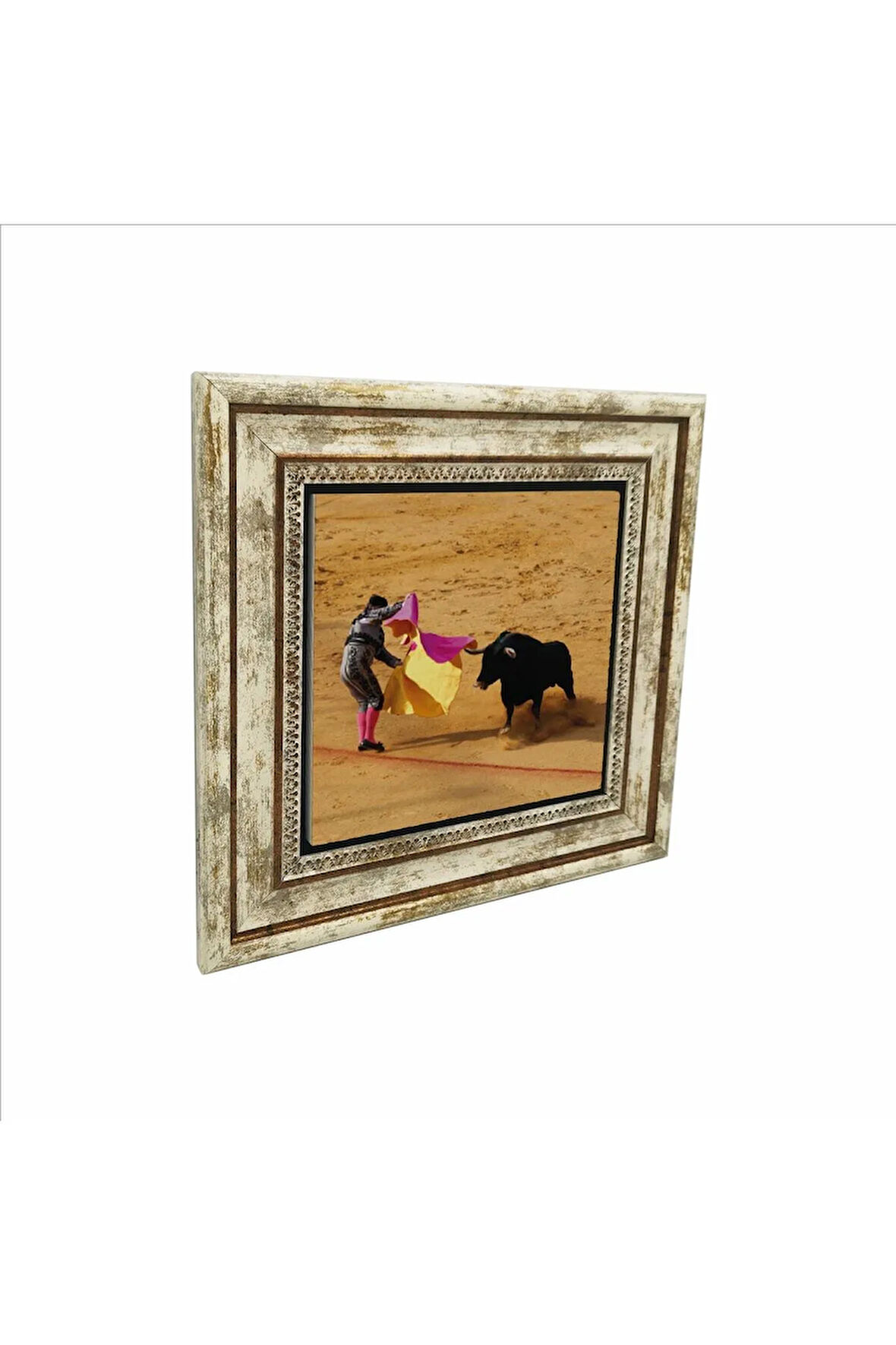 İspanya Boğa güreşi Baskılı Taş Tablo 25X25