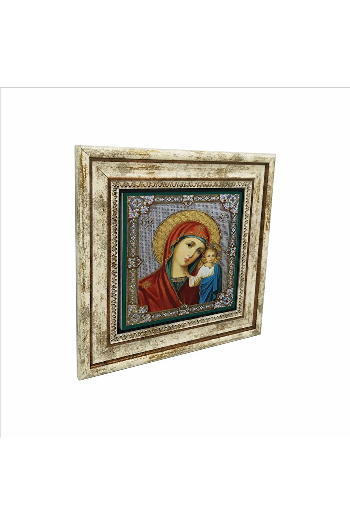 Meryem Ve Isa Görseli Baskılı Taş Tablo 25x25
