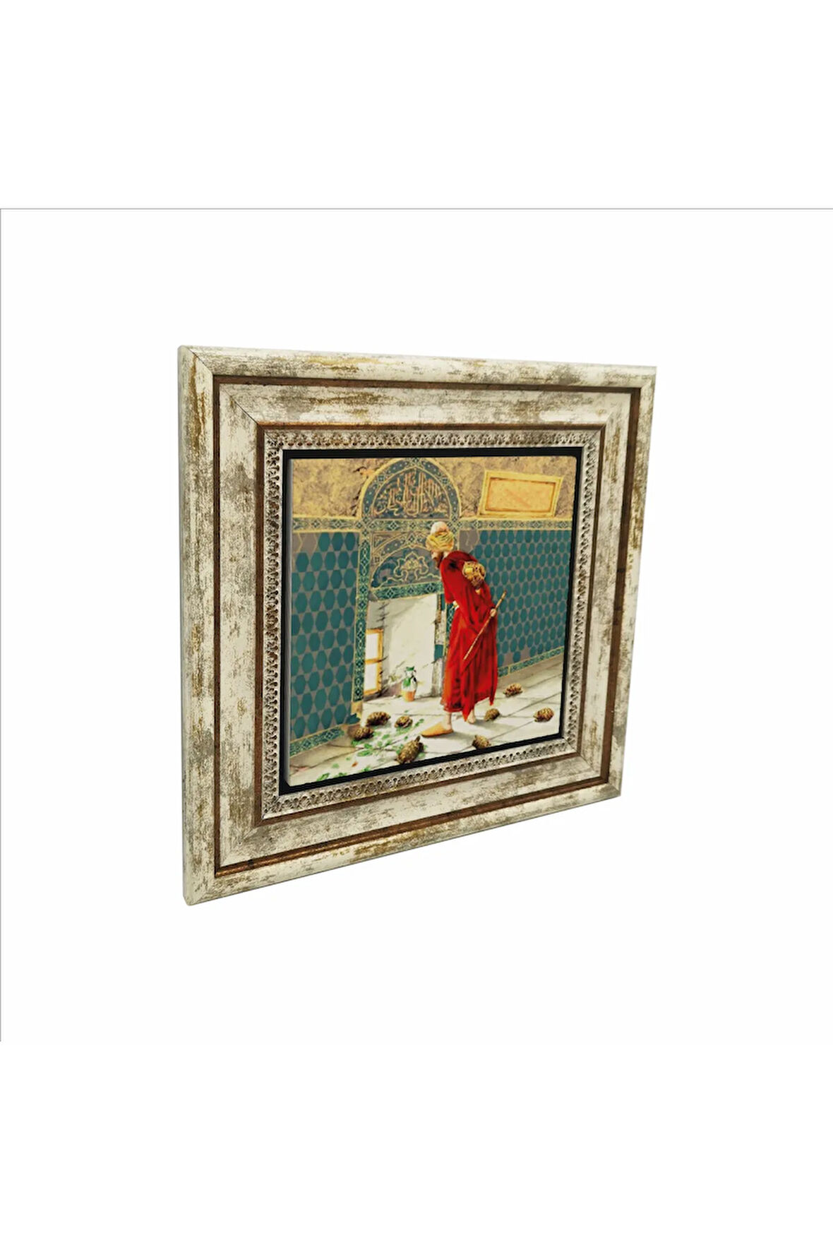 Kaplumbağa Terbiyecisi (Replika) Baskılı Taş Tablo 25X25