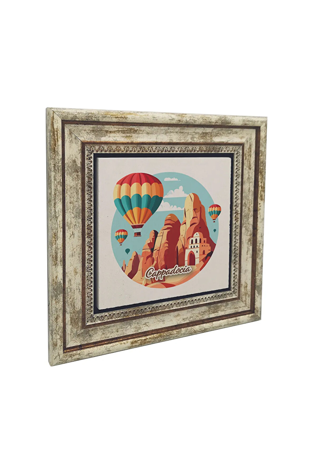 Kapadokya Baskılı Taş Tablo 25X25