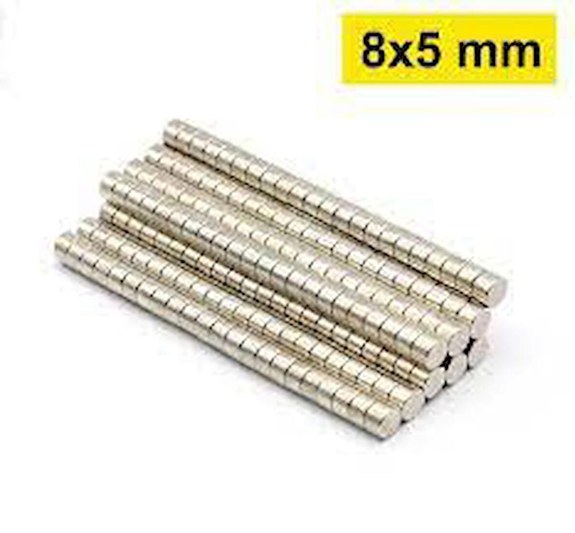 Neodyum Mıknatıs 8x5 mm 10 adet