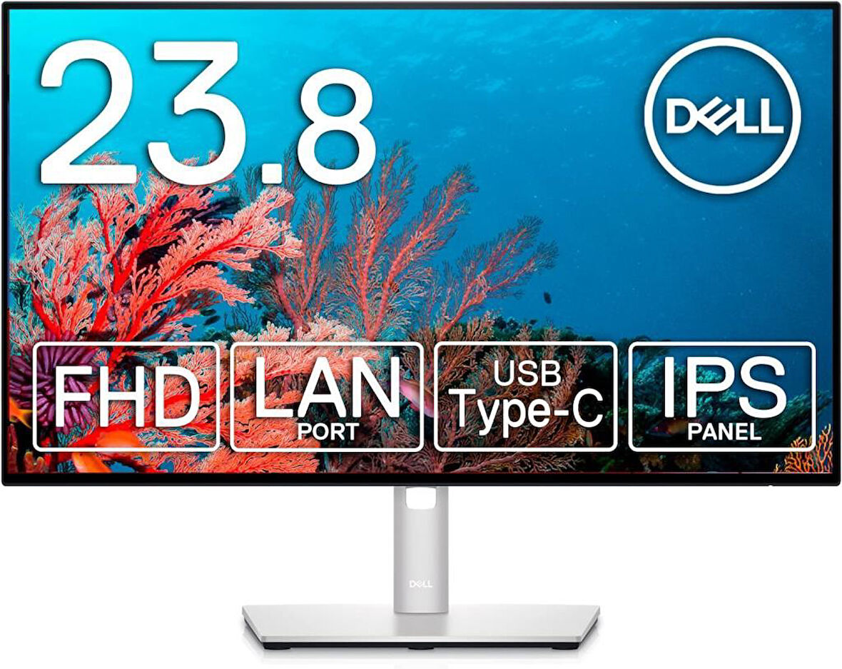 Dell UltraSharp U2422HE 23.8" 8 ms Full HD Pivot IPS 60 Hz Monitör Outlet