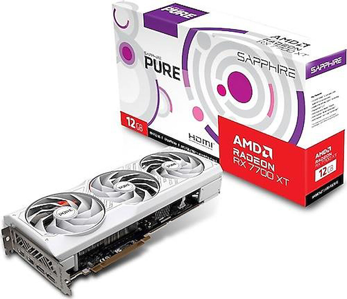 Sapphire RX 7700 XT Pure 11335-03-20G 192 Bit GDDR6 12 GB Ekran Kartı - Teşhir