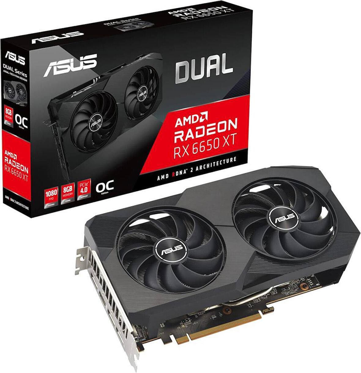 Asus RX 6650 XT Dual OC Edition DUAL-RX6650XT-O8G 128 Bit GDDR6 8 GB Ekran Kartı Teşhir