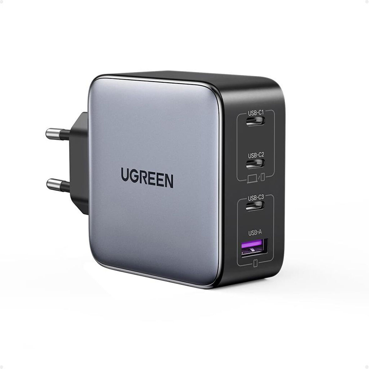 Ugreen Gan X 100 W 4 Port Hızlı Şarj Adaptörü Teşhir