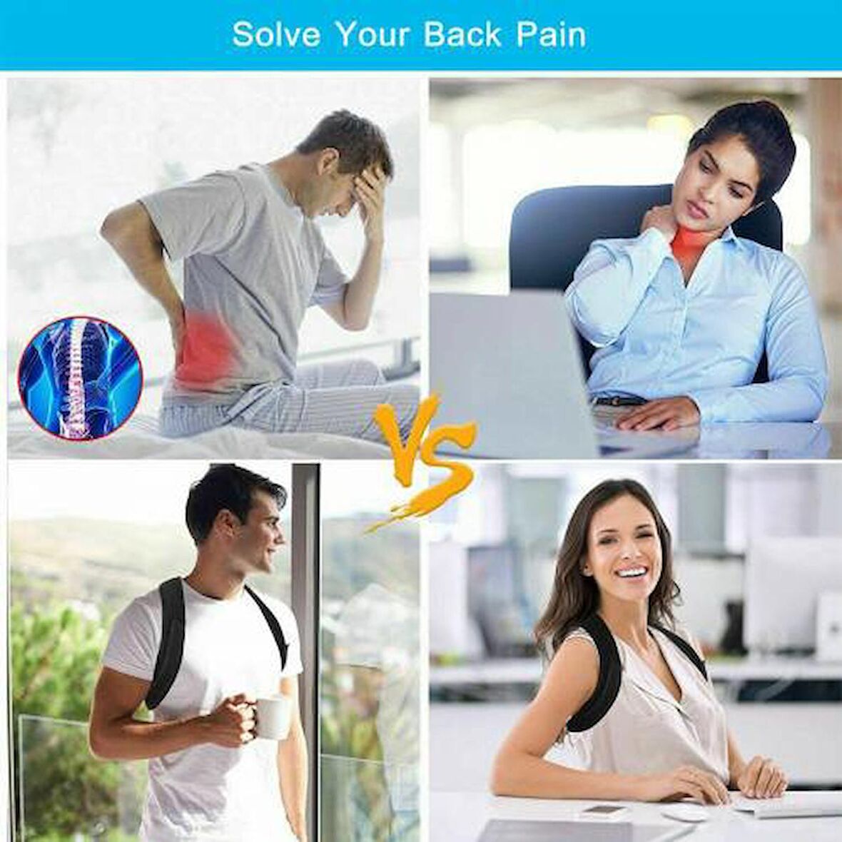 Yeni Model Dik Duruş Aparatı Kamburluk Önleyici Posturex Dik Duruş Korsesi Sırt Omuz Desteği