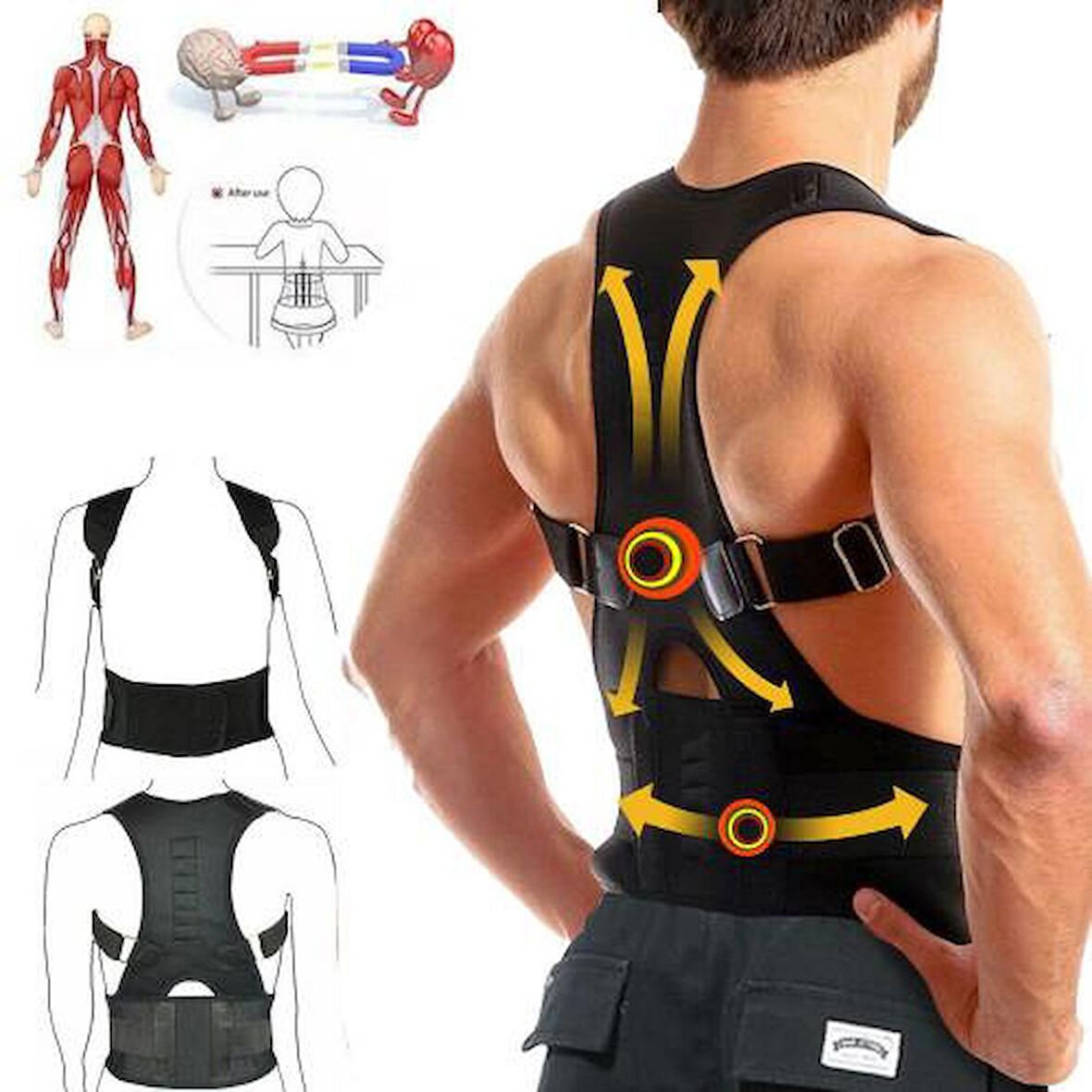 Ankaflex Medikal Kifoz Korsesi Skolyoz Korsesi Ortobedik Korse Yeleği