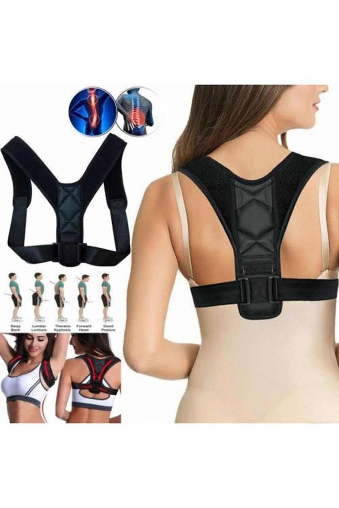 Medikal Korse Duruş Bozukluğu Için Korse Sırt Düzleştirici Korse