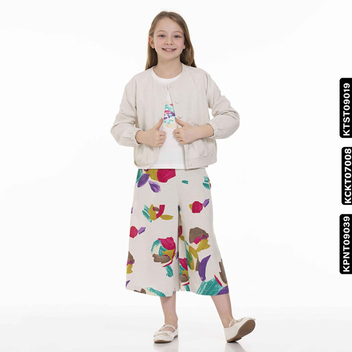 Kız Cebi Lastikli Gömlek 8-14 34373 Kckt07008