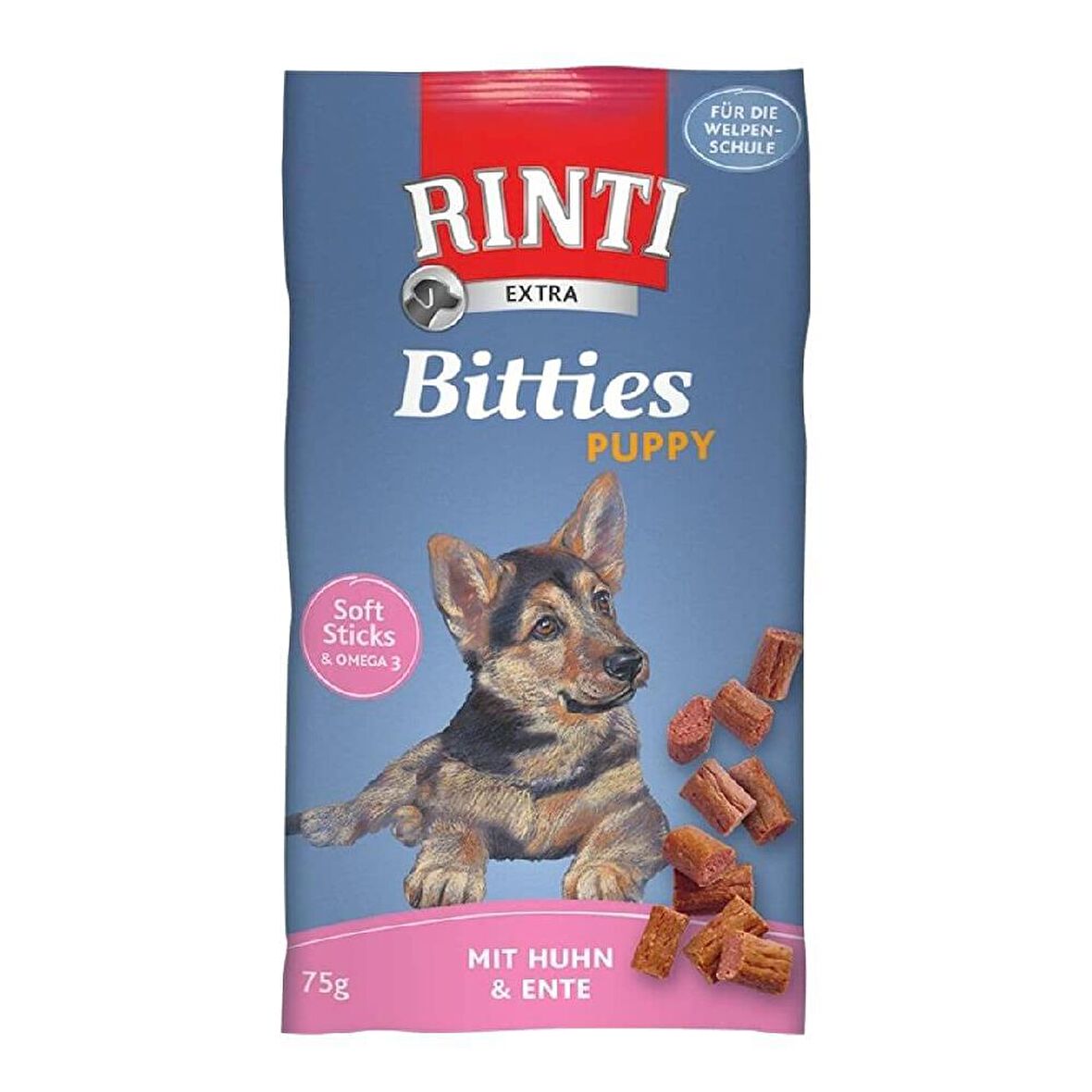 Rinti Bitties Puppy Ördek - Tavuklu Yavru Ödül Maması 75 gr 