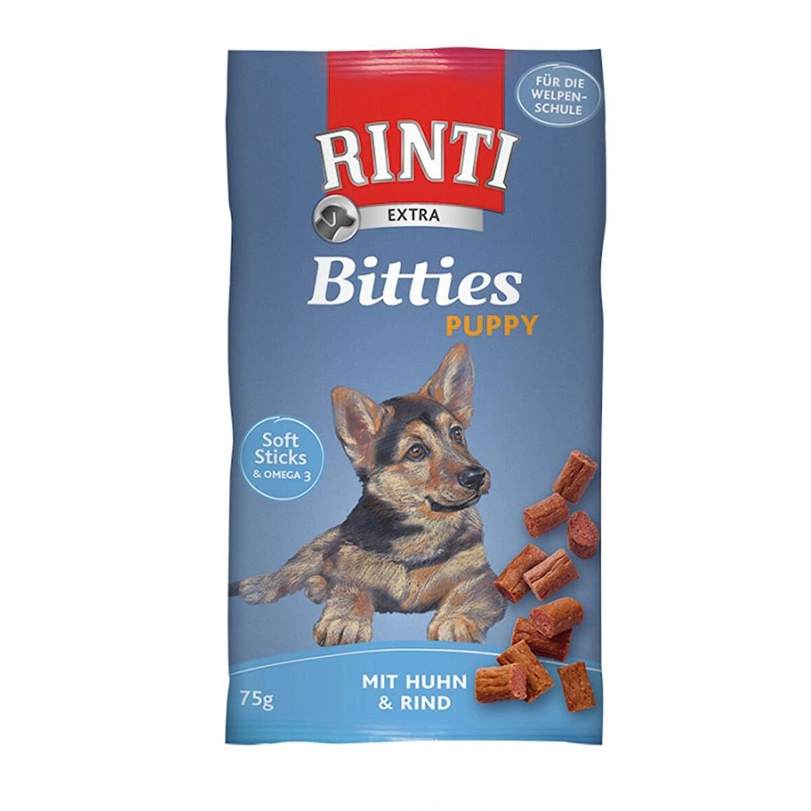 Rinti Bitties Puppy Tavuklu ve Sığır Etli Yavru Köpek Ödülü 75gr