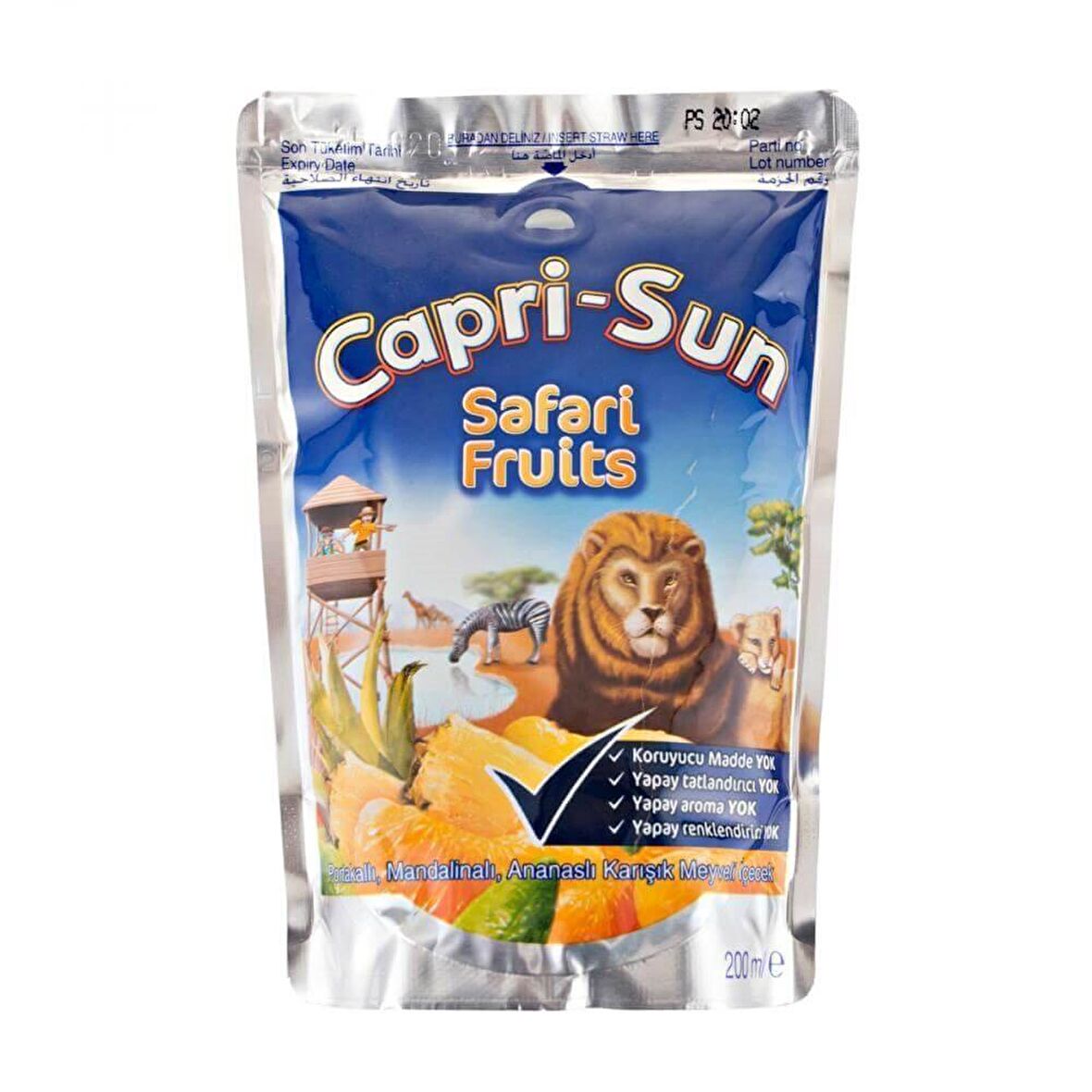 Capri-Sun Safarı Fruits Karışık Meyve Suyu 200 ml 20'li