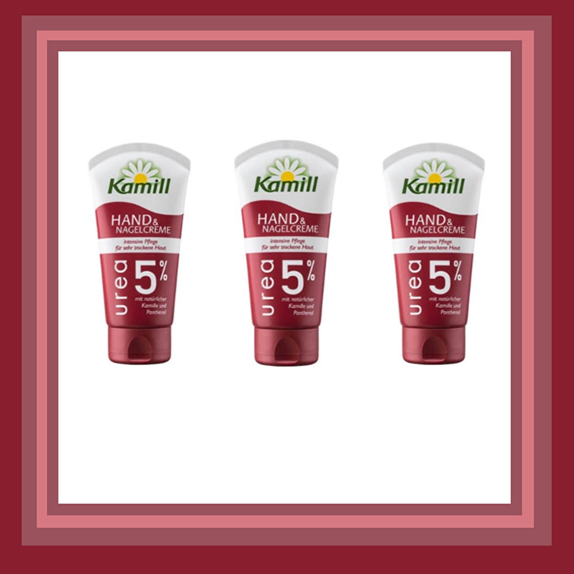 Kamill Urea %5 El & Tırnak Kremi Tüp 75x75x75ml 3lü Set