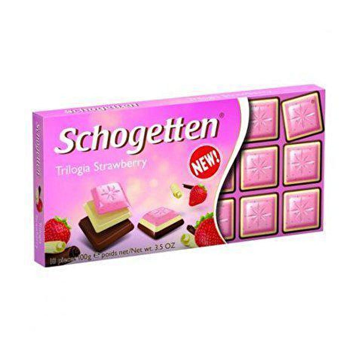 Schogetten Trilogia Çilekli Çikolata 100 gr