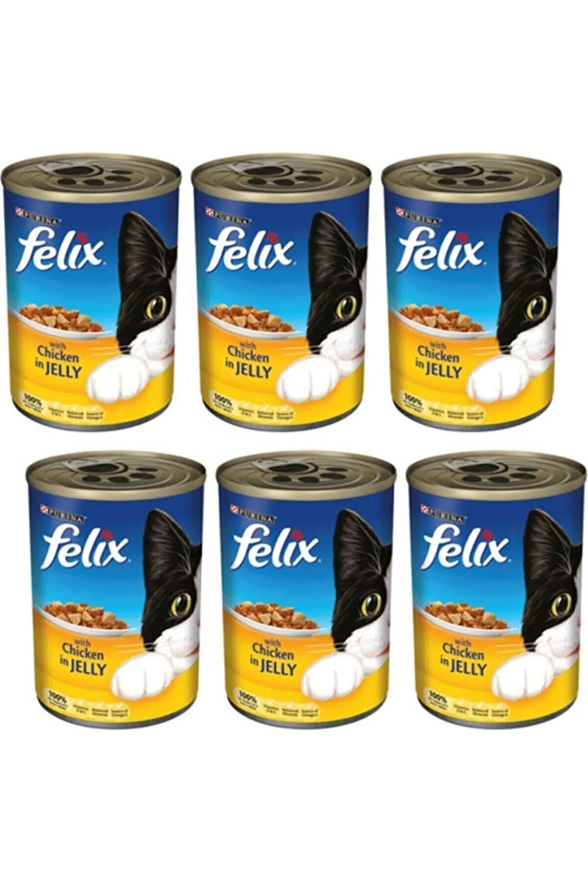 Tavuklu Konserve Yetişkin Kedi Maması 6 X 400 gr