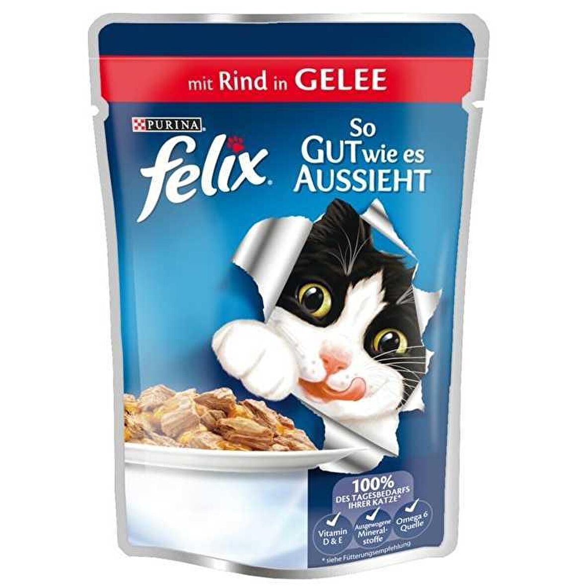 Felix Sığır Etli Kedi Maması 100 Gr