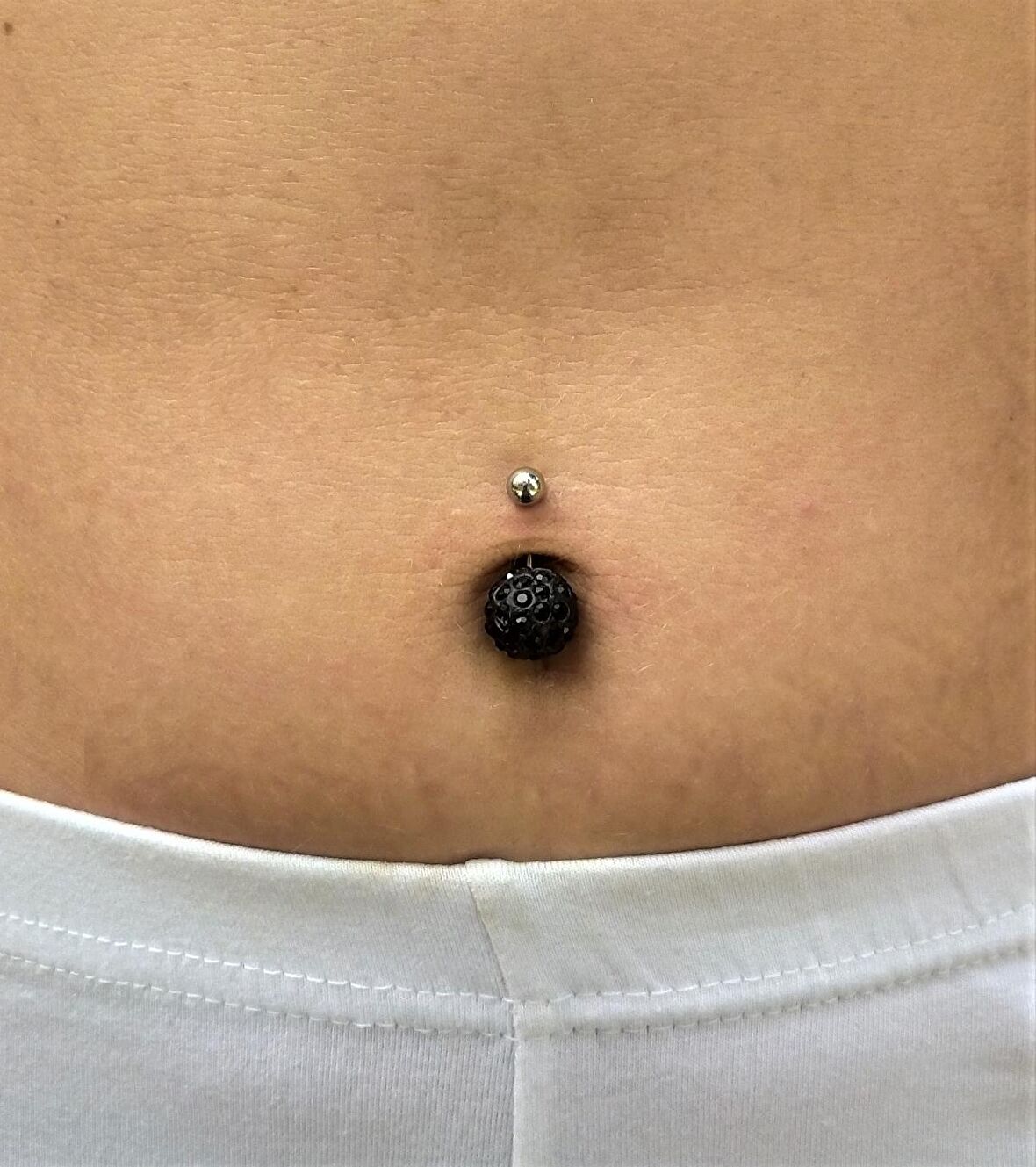 ŞAMBALA HAMUR SWAROVSKİ RENKLİ TAŞ 11 MM GÖBEK PİERCİNG