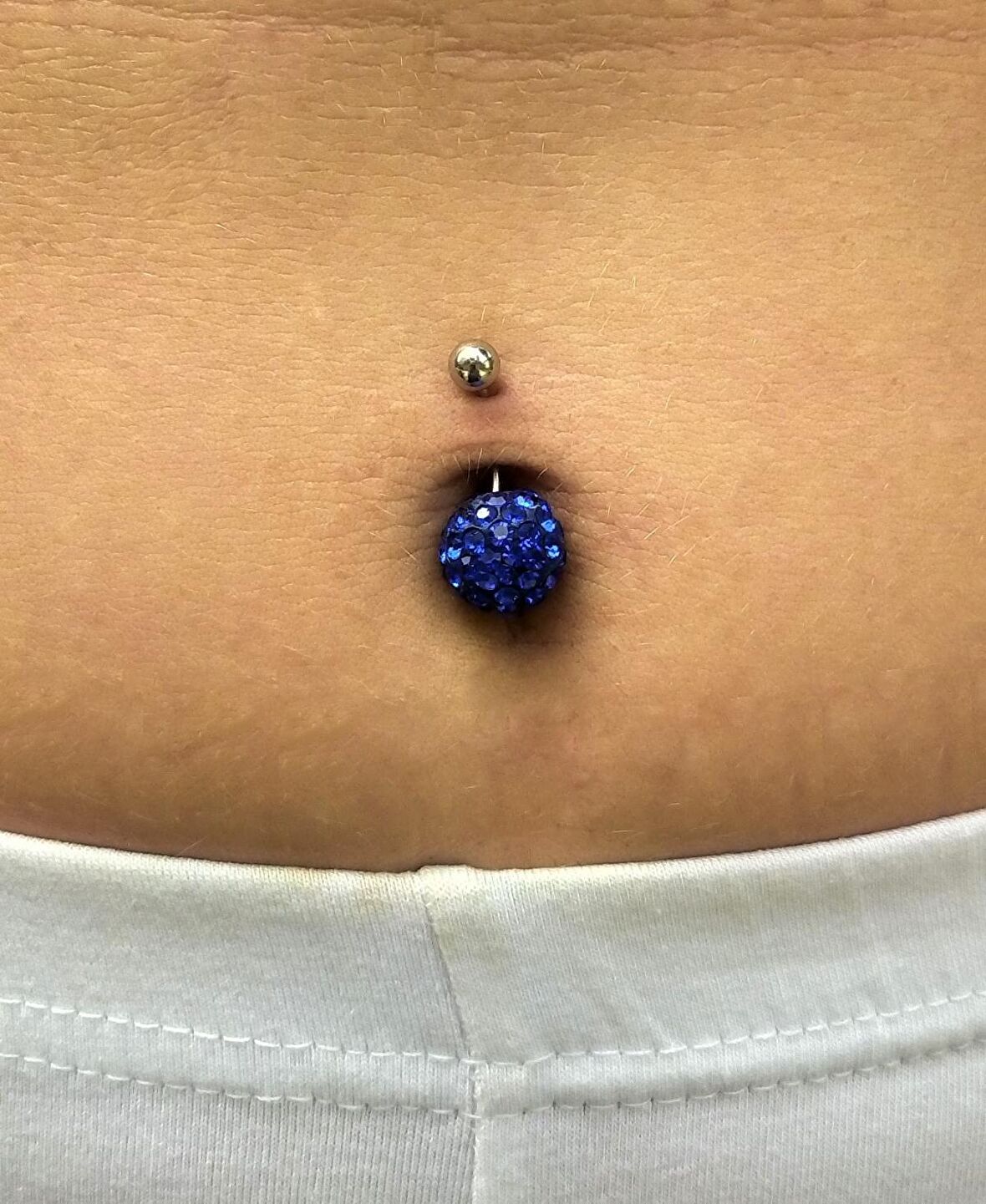 ŞAMBALA HAMUR SWAROVSKİ RENKLİ TAŞ 12 MM GÖBEK PİERCİNG