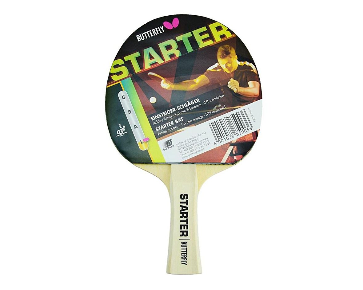 Butterfly Starter ITTF Onaylı Masa Tenisi Raketi - 85003