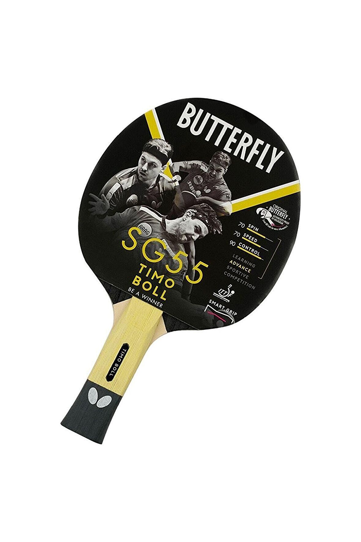 BUTTERFLY Boll Smart Grip Sg55 Ittf Onaylı Masa Tenisi Raketi 85022S