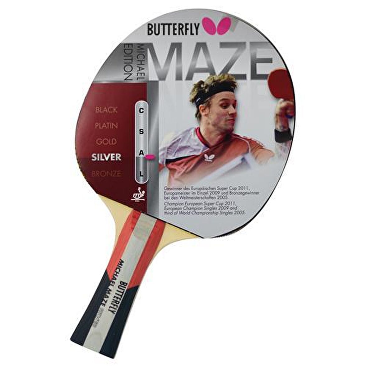 Butterfly Maze Silver ITTF Onaylı Masa Tenisi Raketi - 85060