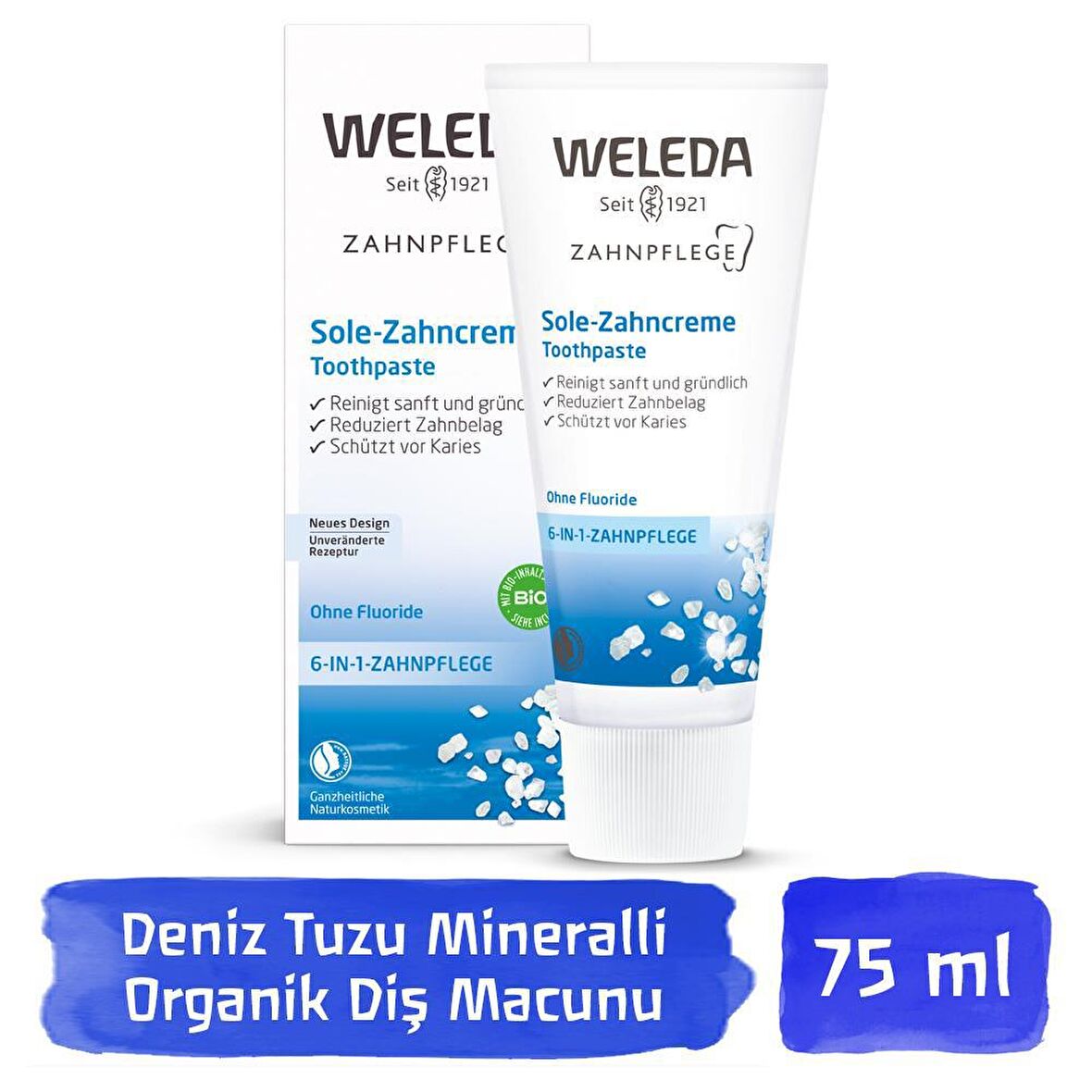 Weleda Nane Aromalı Beyazlatma Florürsüz Diş Macunu 75 ml 