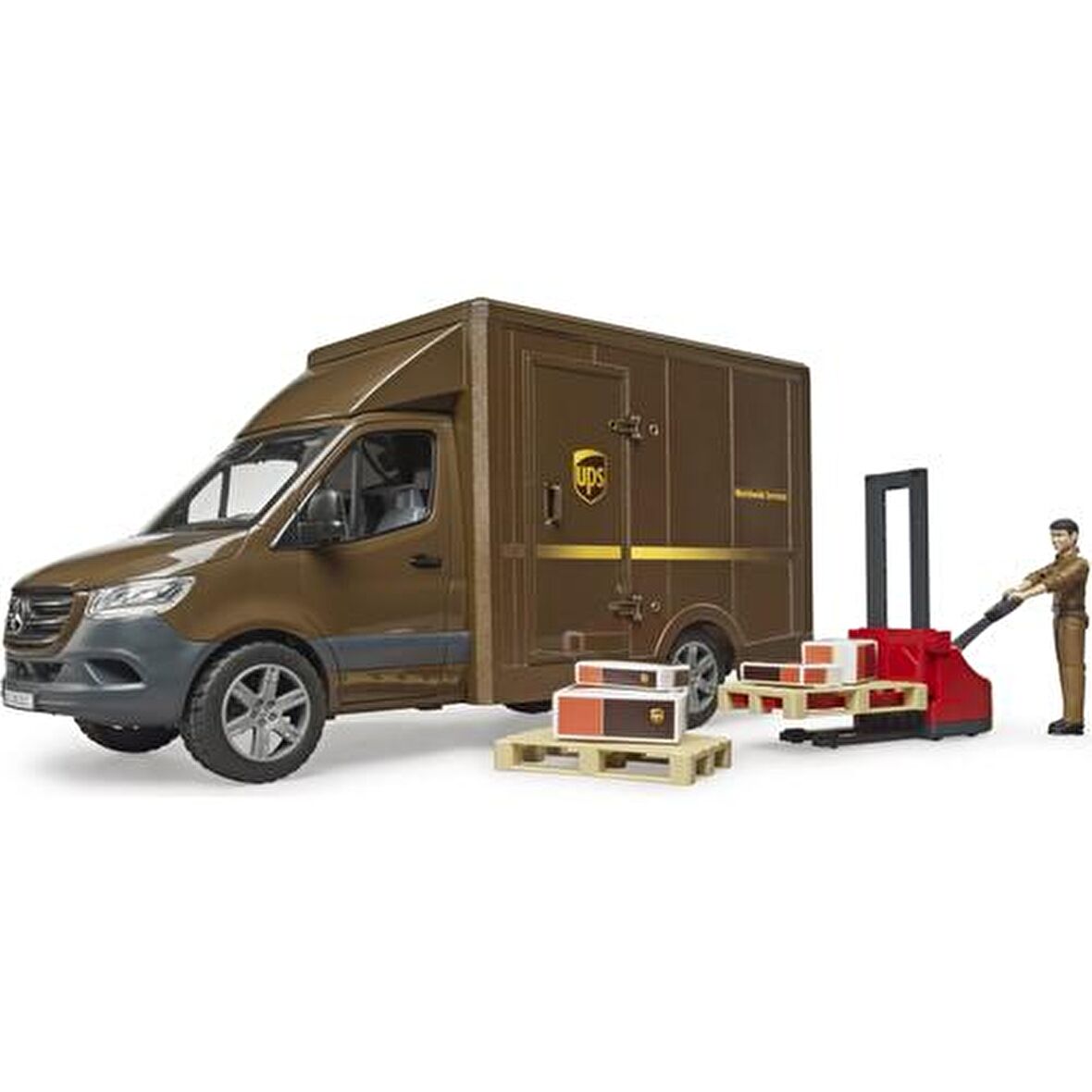 Bruder Mercedes Benz Sprinter Ups Kargo Aracı Transpalet 02678 Lisanslı Ürün