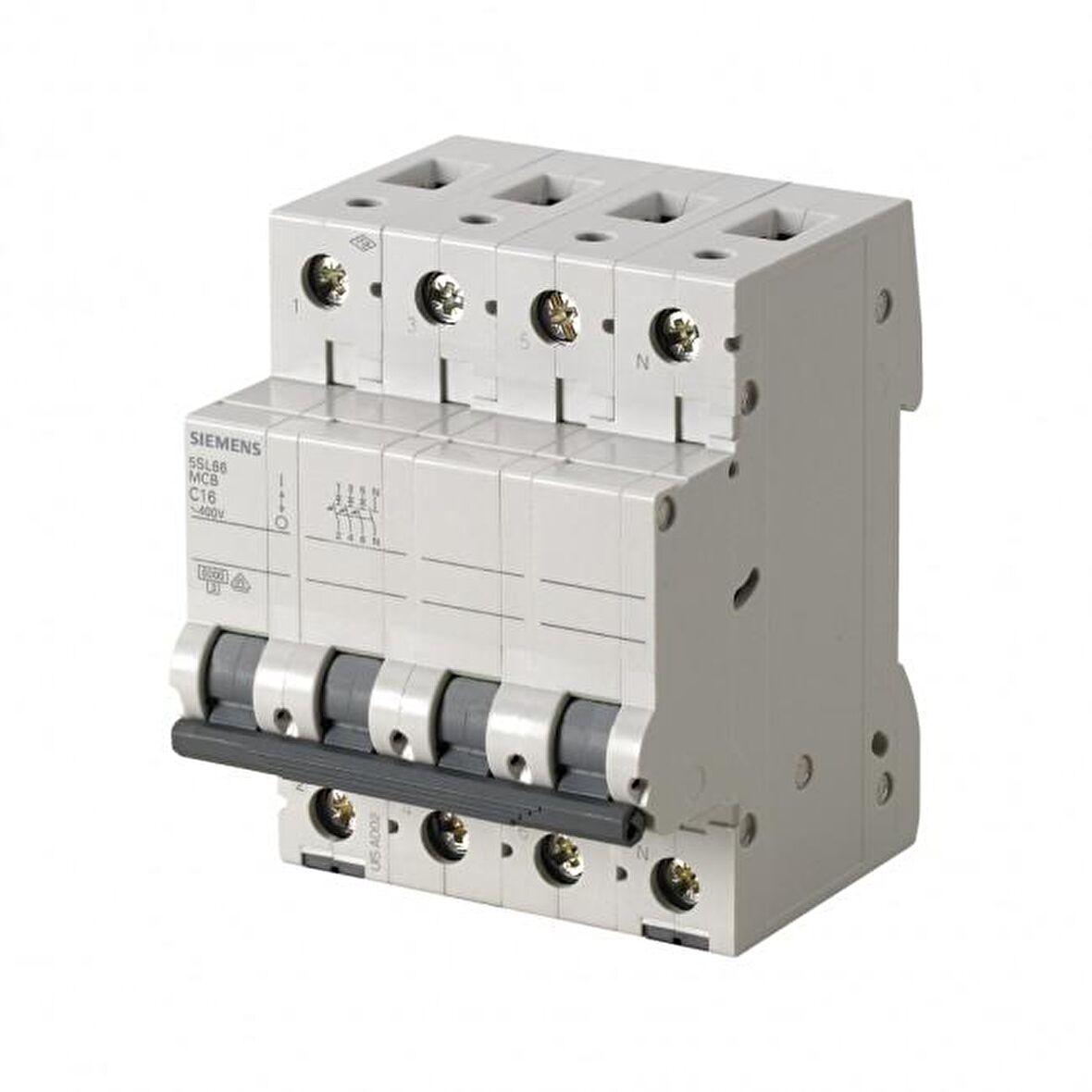 Siemen,8A, 4 Fazlı, N Otomat  6Ka, C Tipi,5Sl6608-7Ya