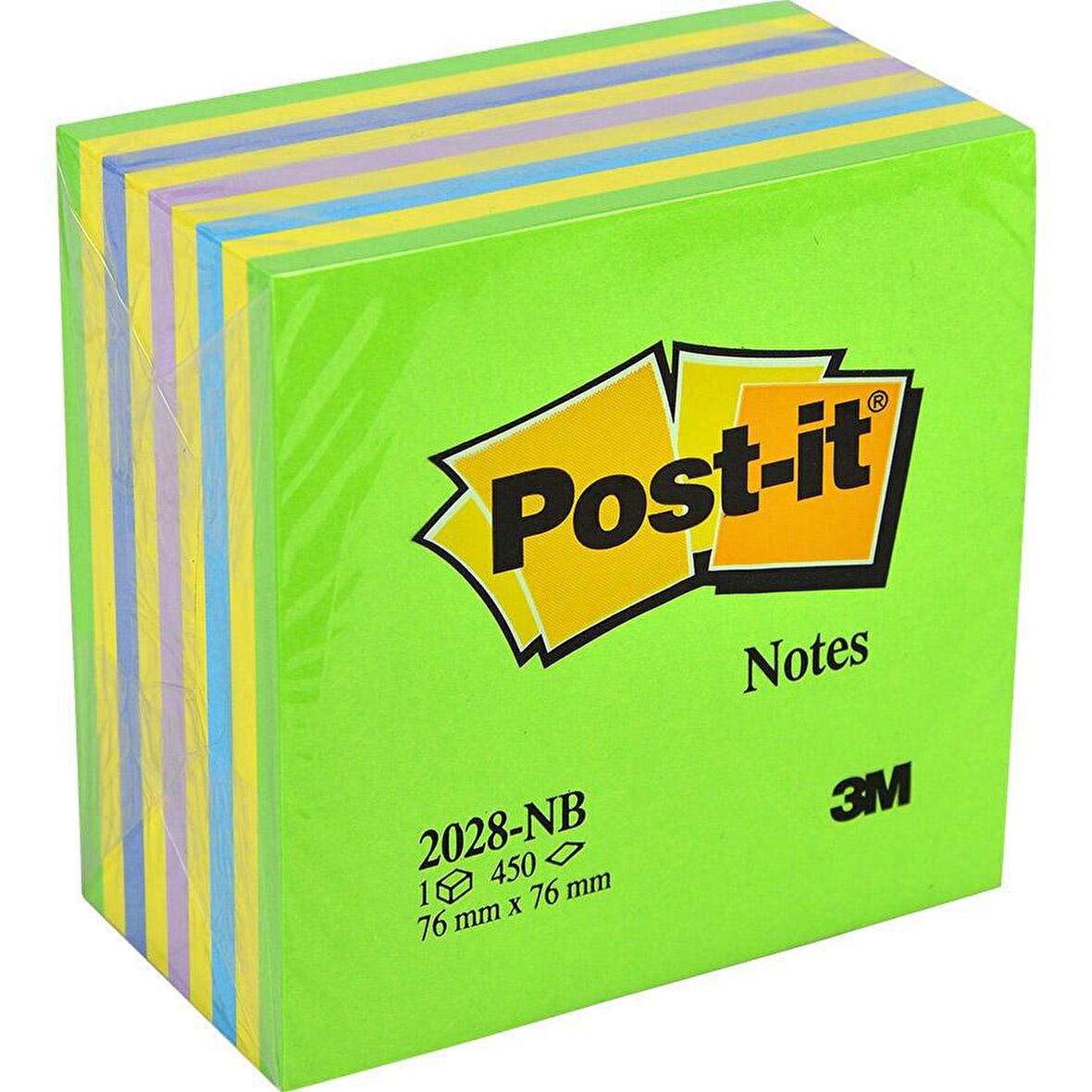 Post-it® Küp, Yeşil 450 Yaprak 76x76mm