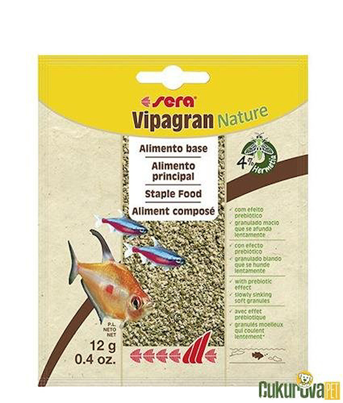 Sera Vipagran Nature 12 gr Granül Balık Yemi