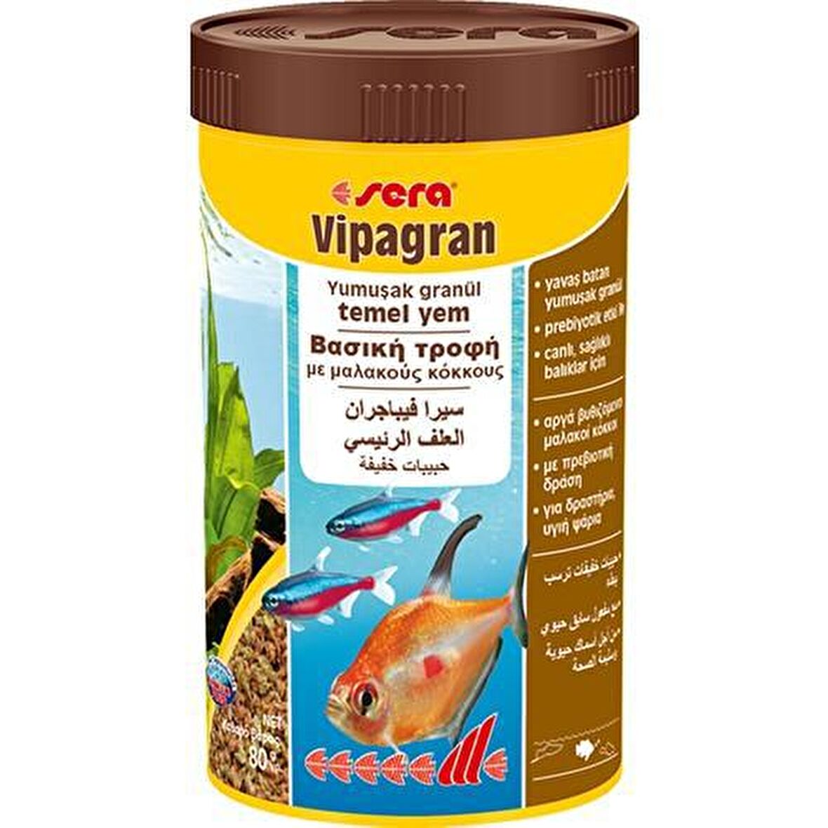 Sera Vipagran Balık Granül Yem 250 ml / 75 gr