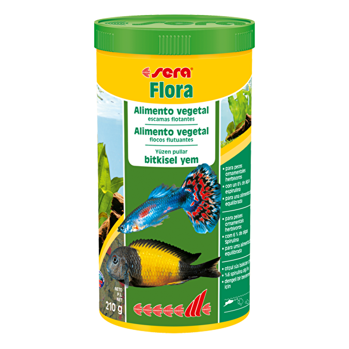 Sera Flora Bitkisel Pul Yem 1000 ml / 210 gr