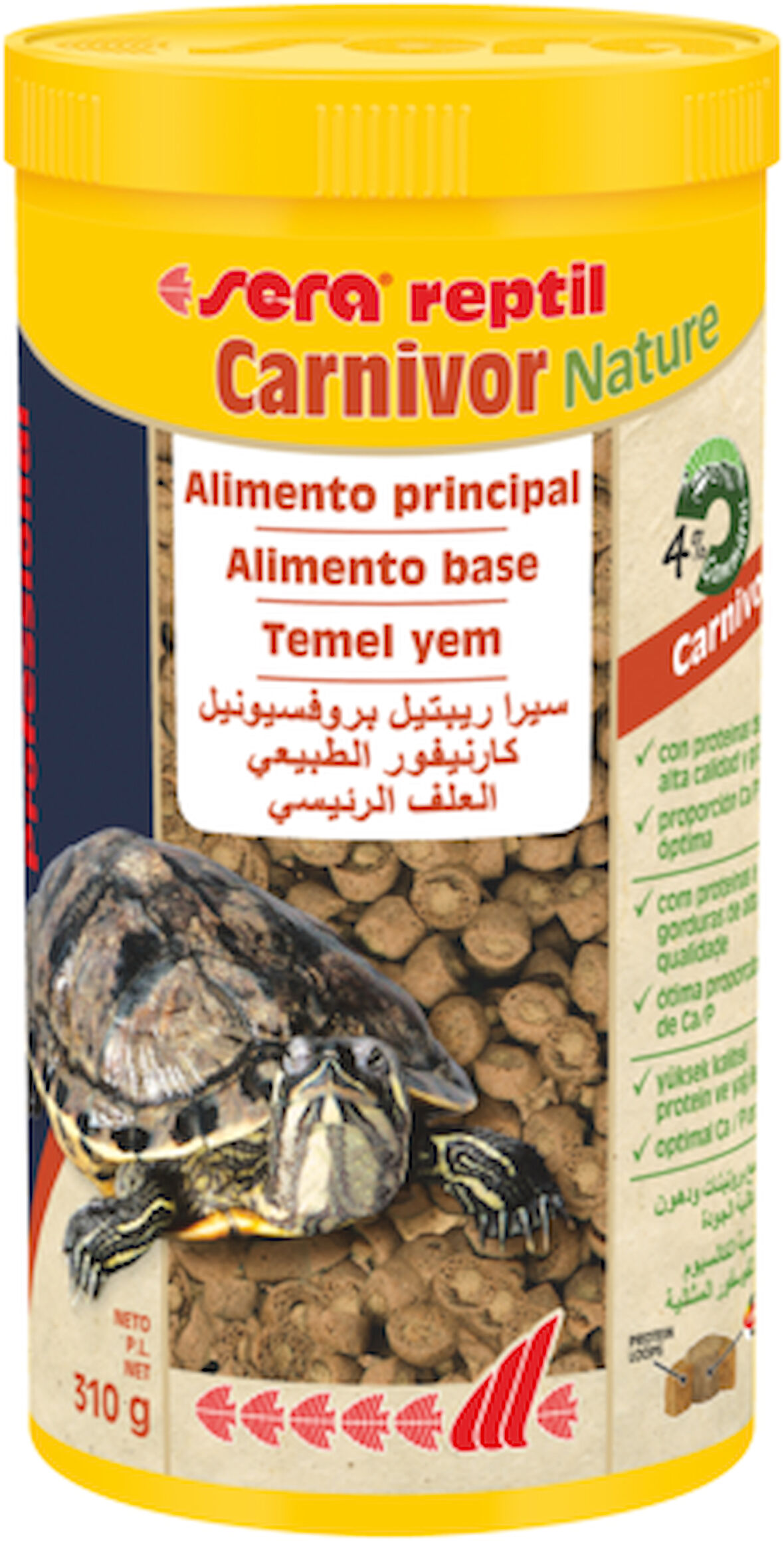 Sera Reptil Professional Carnivor Nature Etçil Kaplumbağa Yemi 1000 ml