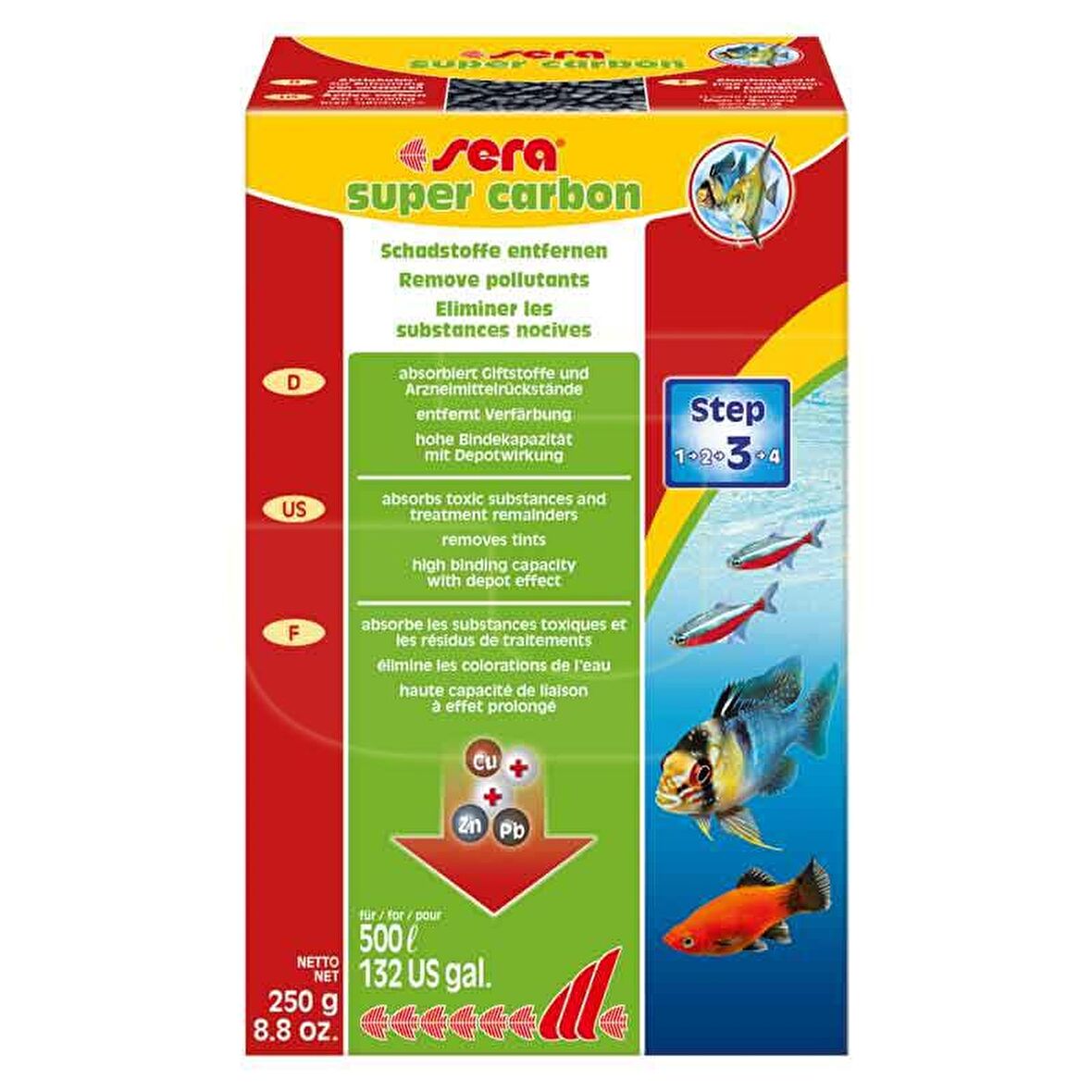 Sera Süper Carbon 250 Gr