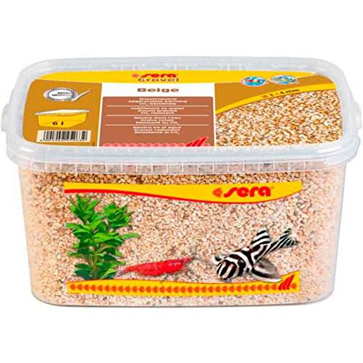 Sera Gravel Akvaryum Kumu Bej 2-4 mm 6 Lt