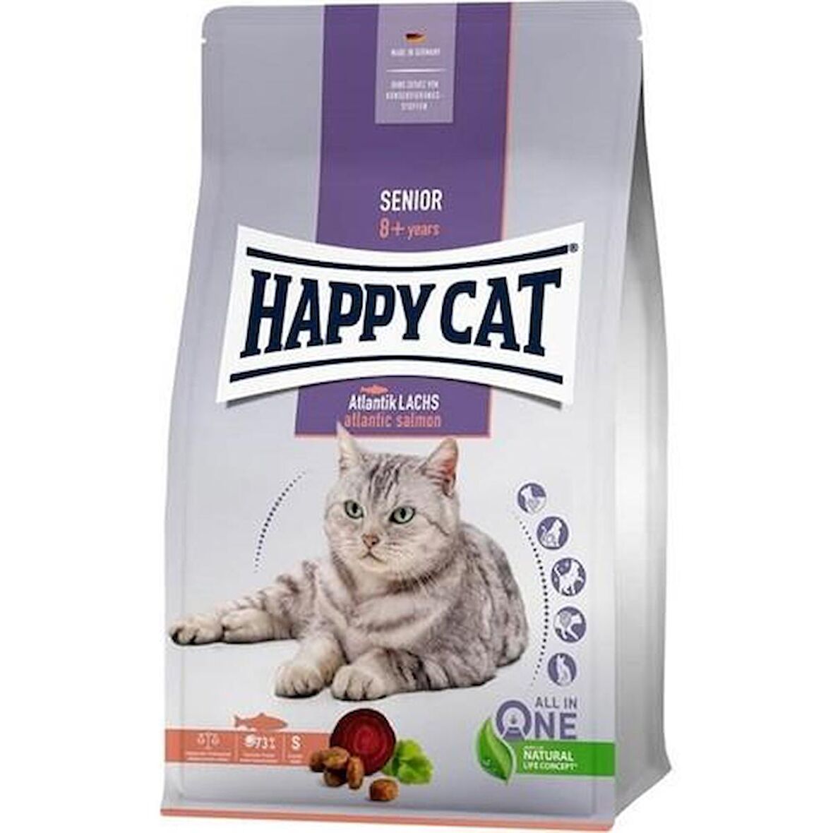 Happy Cat Senior Atlantic Lach Somonlu Yaşlı Kedi Maması 4 Kg