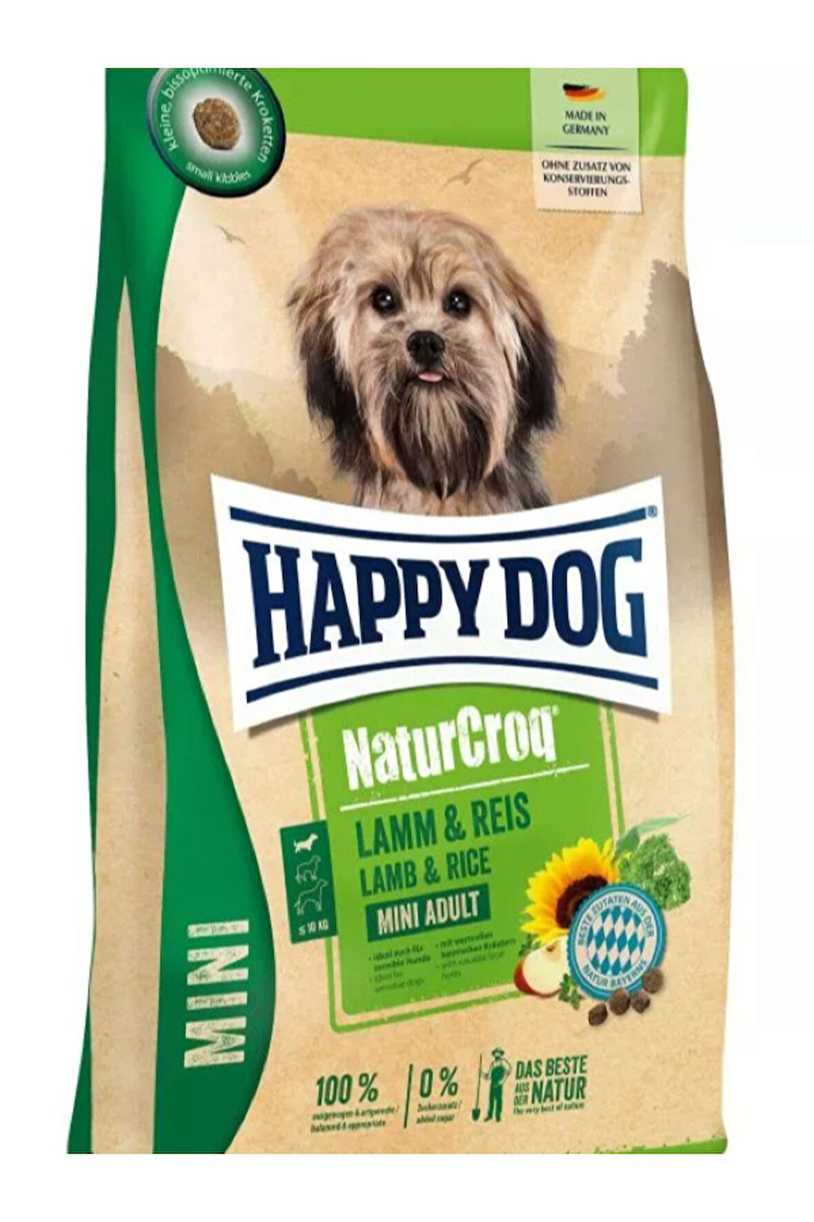 Happy Dog Natur Croq Kuzulu Mini Irk Yetişkin Köpek Kuru Maması 4 kg