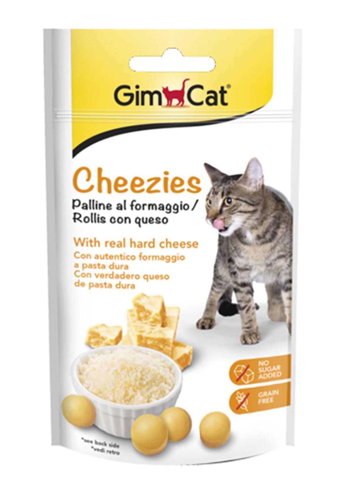 Gimcat Cheezies Peynirli Granül Yetişkin Kedi Ödülü 50 g 