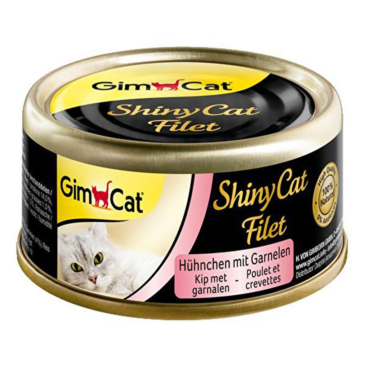 GimCat Shinycat Fileto Tavuk Karides Kedi Konservesi 70 gr