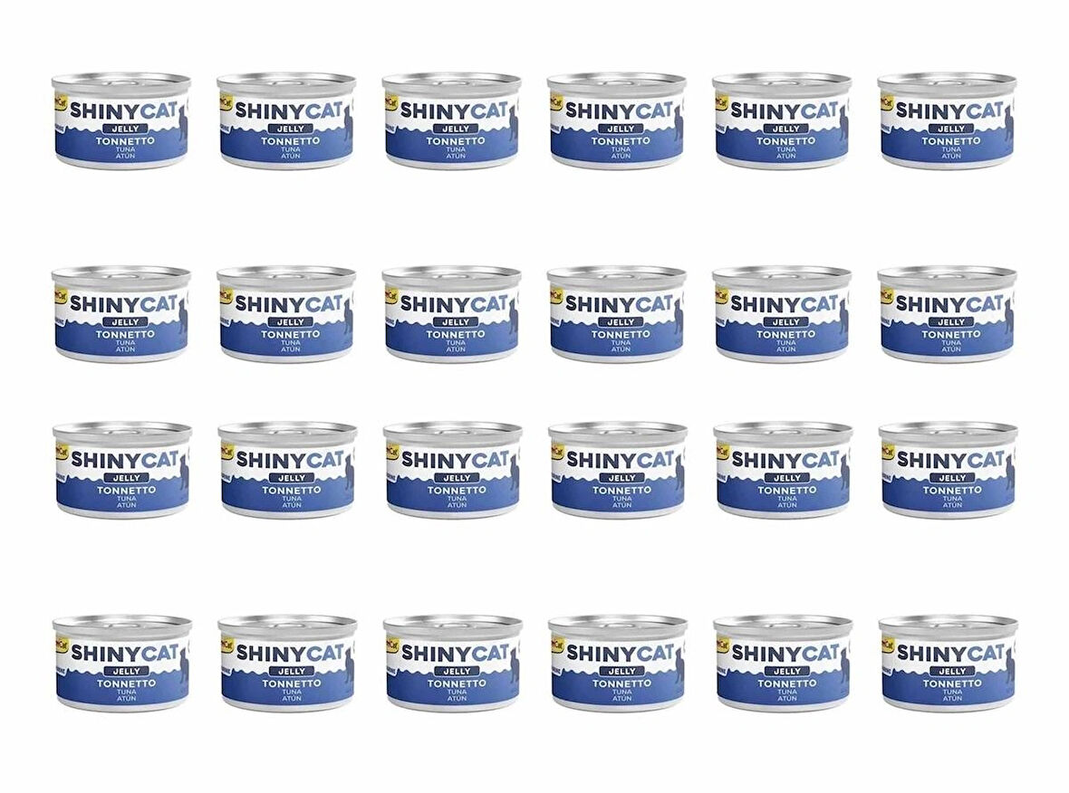 GimCat Shinycat Ton Balıklı Konserve Kedi Maması 70 Gr (24 Adet)