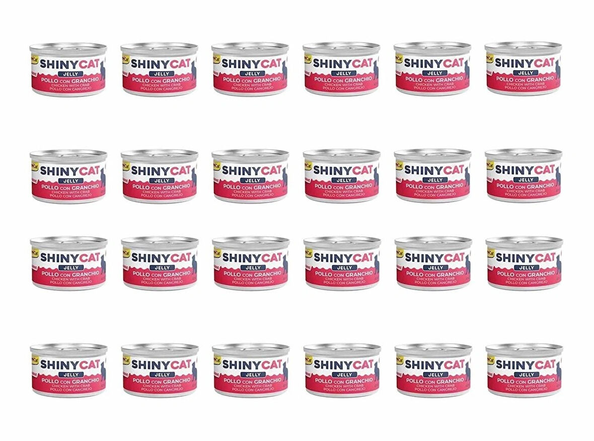 GimCat Shinycat Tavuklu Ve Yengeçli Konserve Kedi Maması 70 Gr (24 Adet)