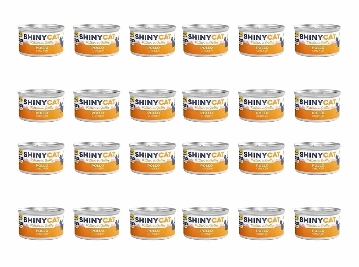 GimCat Shinycat Tavuklu Konserve Yavru Kedi Maması 70 Gr (24 Adet)