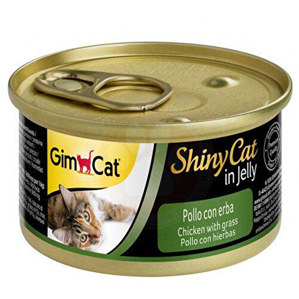 GimCat ShinyCat Tavuk Etli Kedi Otlu Jöleli Kedi Konservesi 70 Gr