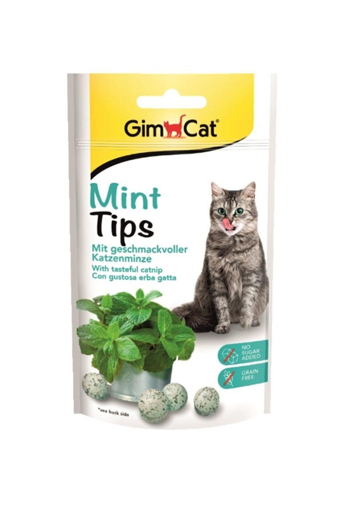 Gimcat Mint Tips Naneli Granül Yetişkin Kedi Ödülü 40 g 