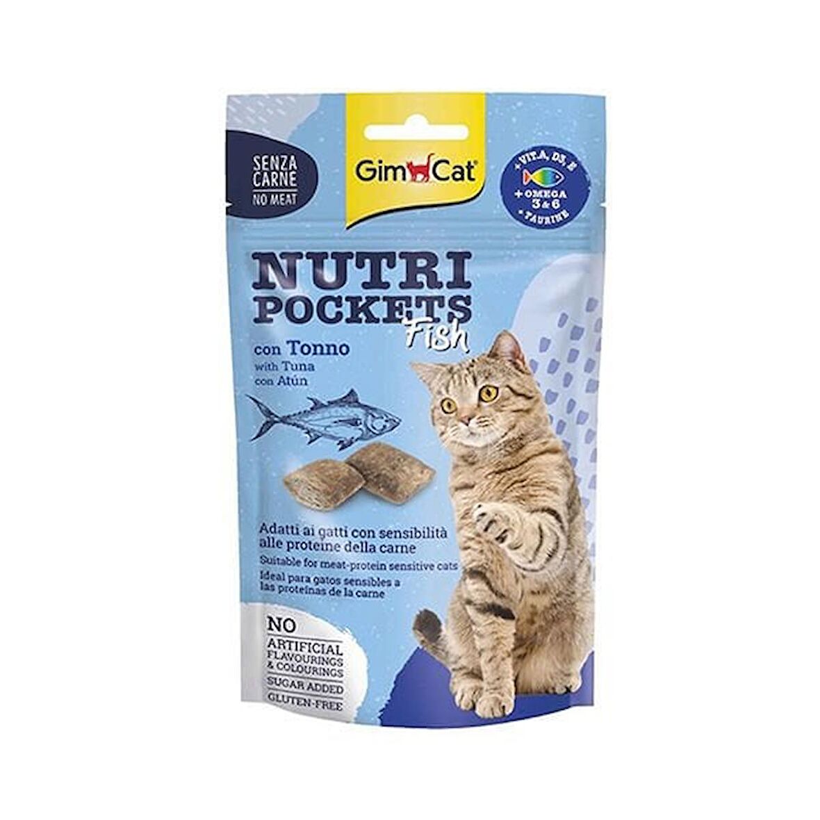 Gimcat Nutri Pockets Tuna Balıklı Kedi Ödül Maması 60 Gr x 3